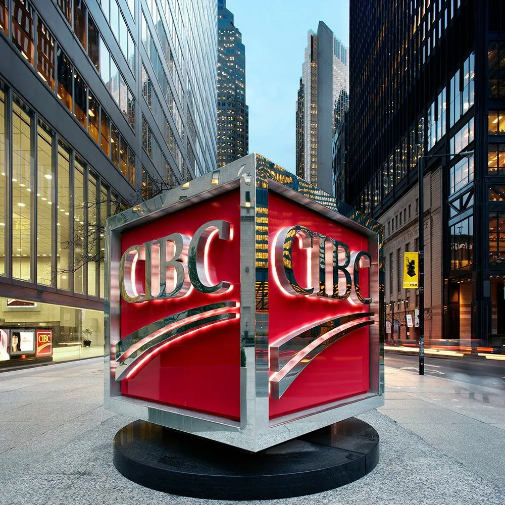 CIBC banking centre kiosk, a fabricated retail banking fixture