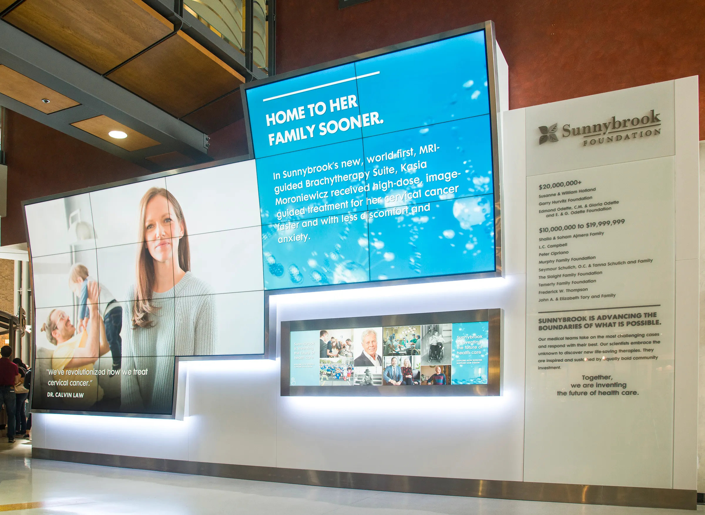 Sunnybrook donor recognition environment with dynamic storytelling