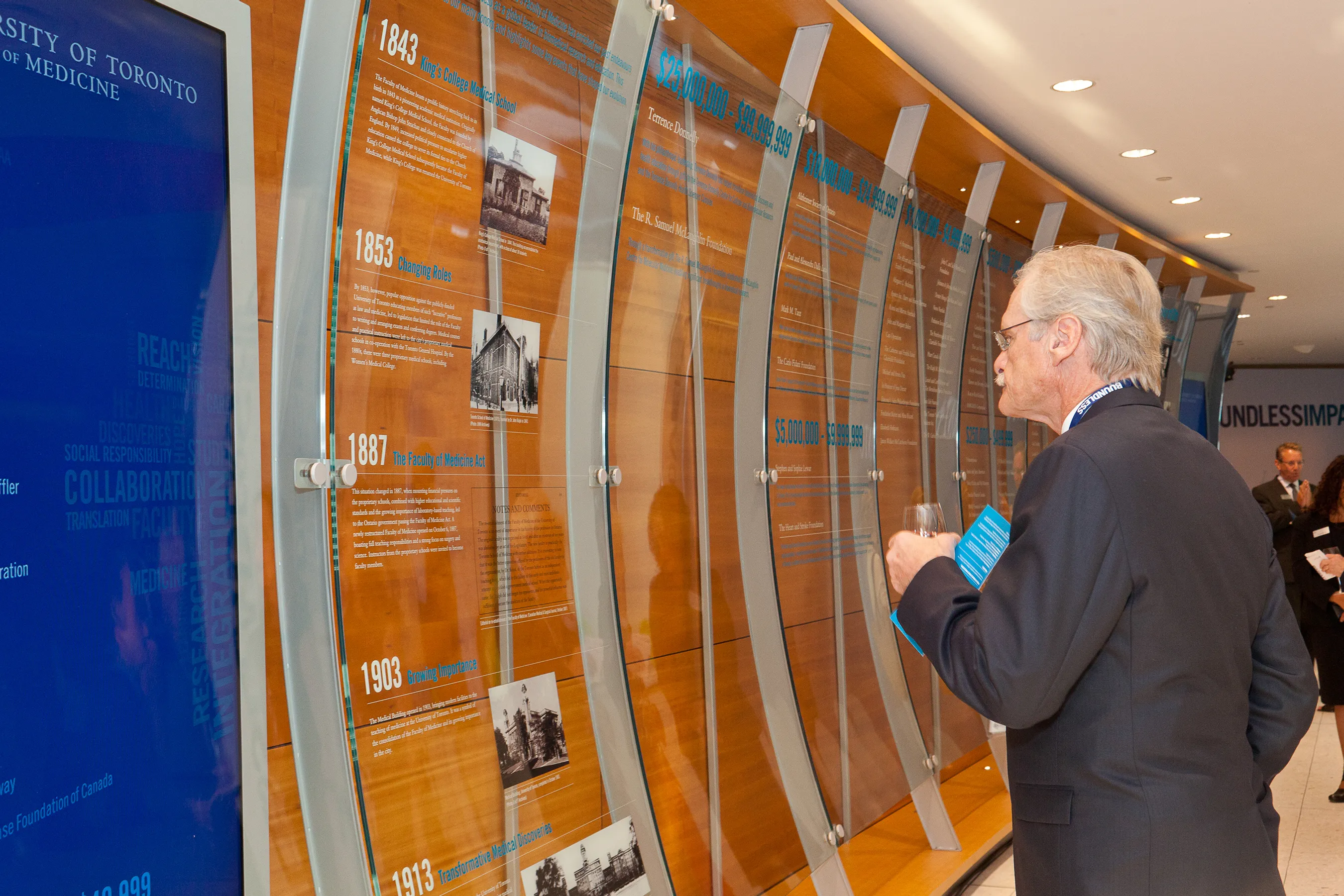 University of Toronto Temerty Faculty of Medicine hybrid donor wall